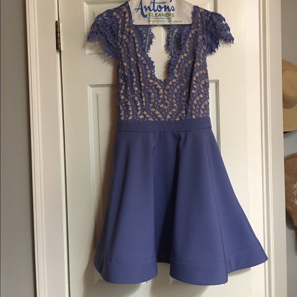 Lace Lavender Cocktail Dress
